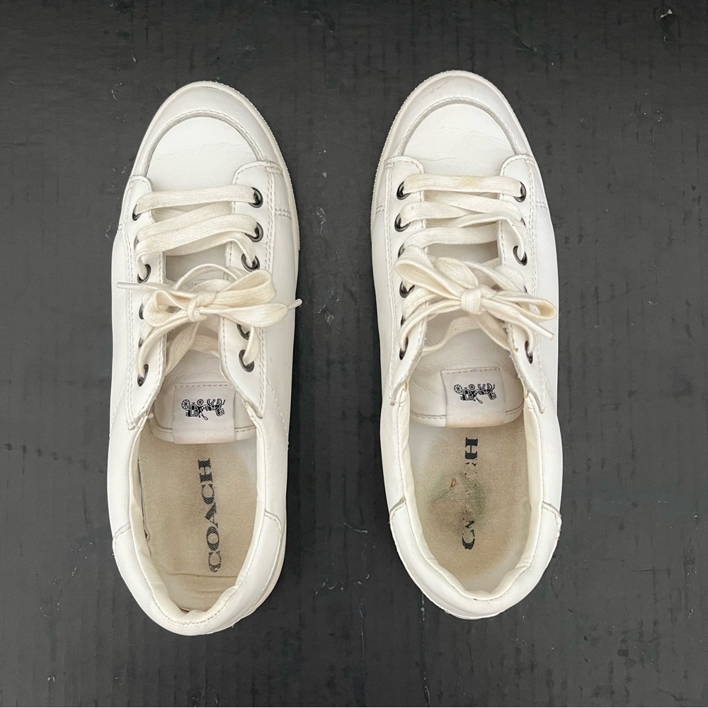 Coach Porter Leather Sneakers Womens Shoes